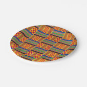 Assiettes En Carton Impression africaine (Angle)