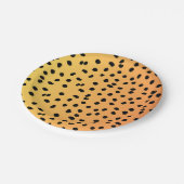 Assiettes En Carton Impression Cheetah moderne (Angle)