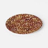 Assiettes En Carton Impression de cerfs aquarelle (Angle)