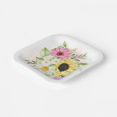 Assiettes En Carton Impression de flux (Angulaire)