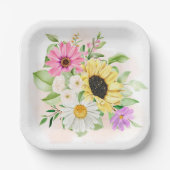 Assiettes En Carton Impression de flux (Recto)