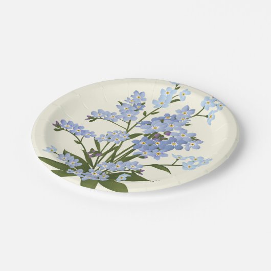 Assiettes En Carton Impression de flux (Angle)