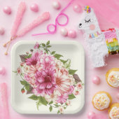 Assiettes En Carton Impression de flux (Fête)