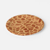 Assiettes En Carton Impression de girafe aquarelle (Angle)