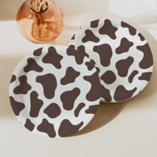 Assiettes En Carton Impression de vache de cowboy Wild West Western Ro