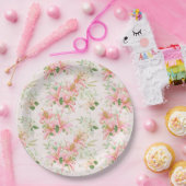Assiettes En Carton Impression florale (Fête)