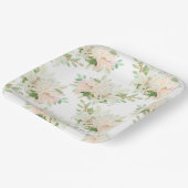 Assiettes En Carton Impression florale  (Angulaire)