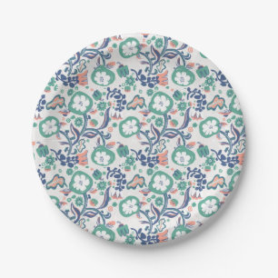 Assiettes En Carton Impression Florale Amusante