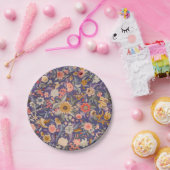 Assiettes En Carton Impression florale décorative (Fête)