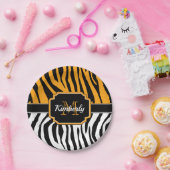 Assiettes En Carton Impression Zebra (Fête)