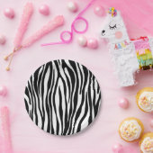 Assiettes En Carton Impression Zebra (Fête)