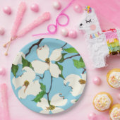 Assiettes En Carton imprimé de fleurs de bois (Fête)