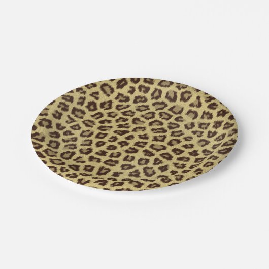 Assiettes En Carton Imprimer Leopard / Cheetah (Angle)