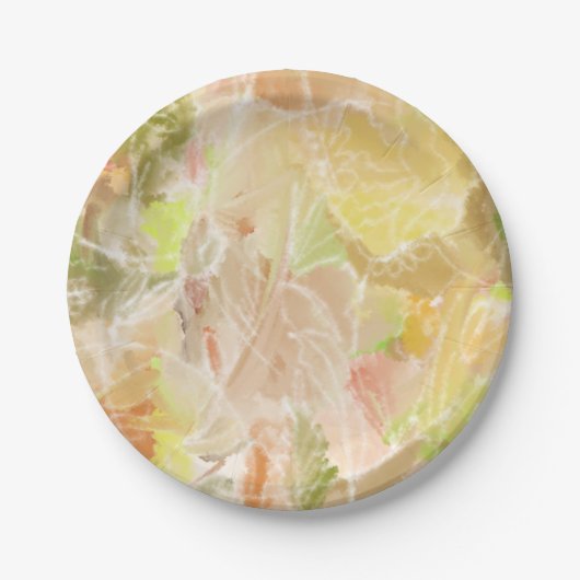 Assiettes En Carton Imprimer Pastel Citrus (Devant)