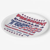 Assiettes En Carton Inauguration du président Trump (Angle)