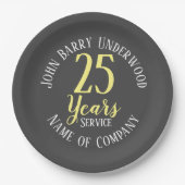 Assiettes En Carton Indemnité pour service long ou retraite (Devant)