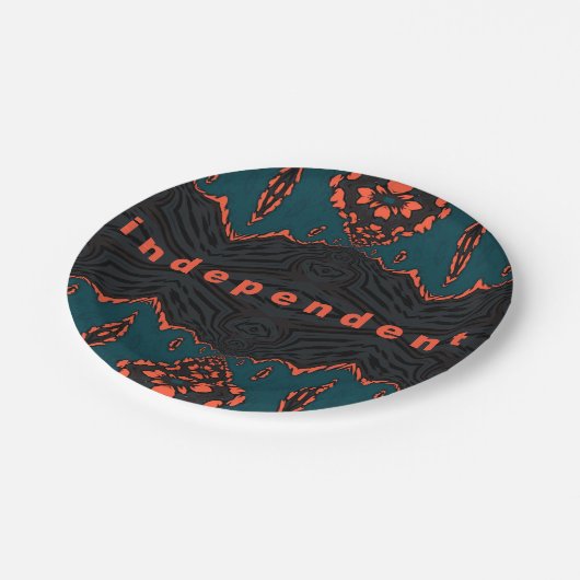 Assiettes En Carton Indépendant et fier (Angle)