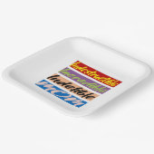 Assiettes En Carton Indestructible, Incroyable, Indébile Maman (Angulaire)