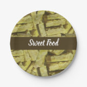 Assiettes En Carton Indian Sweet Mysore Pak Sweet Food (Devant)