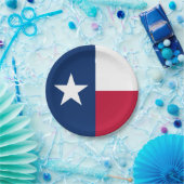 Assiettes En Carton Indicateur d'état du Texas (Fête)