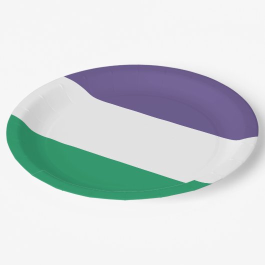 Assiettes En Carton Indicateur Suffragette (Angle)
