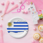 Assiettes En Carton Indicateur Uruguay (Fête)
