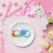 Assiettes En Carton Infinity avec Rainbow Jellyfish (Fête)