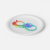 Assiettes En Carton Infinity avec Rainbow Jellyfish (Angle)