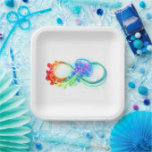 Assiettes En Carton Infinity avec Rainbow Jellyfish (Fête)