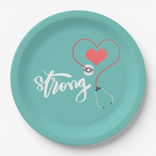 Assiettes En Carton Infirmière (Devant)