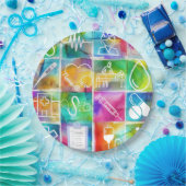 Assiettes En Carton Infirmière (Fête)