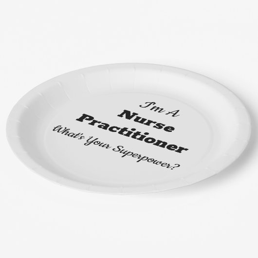 Assiettes En Carton Infirmière (Angle)