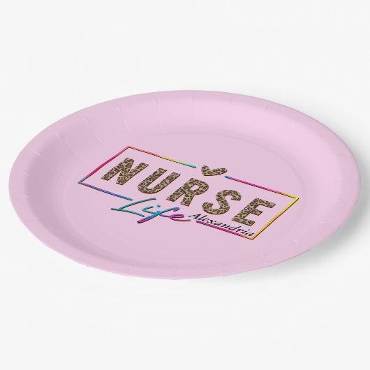 Assiettes En Carton Infirmière (Angle)