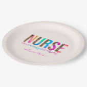 Assiettes En Carton Infirmière - Amour, Inspirer, Guérir (Angle)