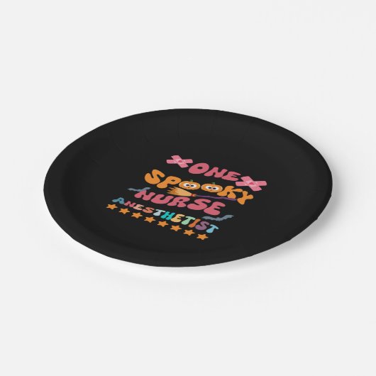 Assiettes En Carton Infirmière anesthésiste - Une infirmière Éffrayant (Angle)