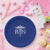 Assiettes En Carton Infirmière autorisée RN Caduceus Conception (Fête)