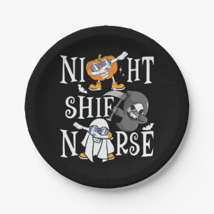 Assiettes En Carton Infirmière de nuit