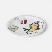 Assiettes En Carton Infirmière des plaques de papier (Angle)