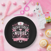 Assiettes En Carton Infirmière inscrite Est 2025 Infirmière (Fête)