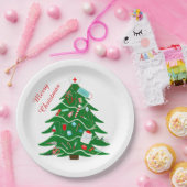 Assiettes En Carton Infirmière Joyeux Arbre de Noël (Fête)