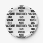 Assiettes En Carton Infirmière professionnelle (Devant)