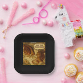 Assiettes En Carton Inquisitive Snail & Michelangelo Parody Cartoon (Fête)