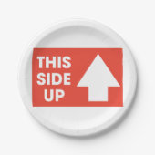 Assiettes En Carton Inscription latérale (Devant)