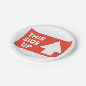 Assiettes En Carton Inscription latérale (Angle)