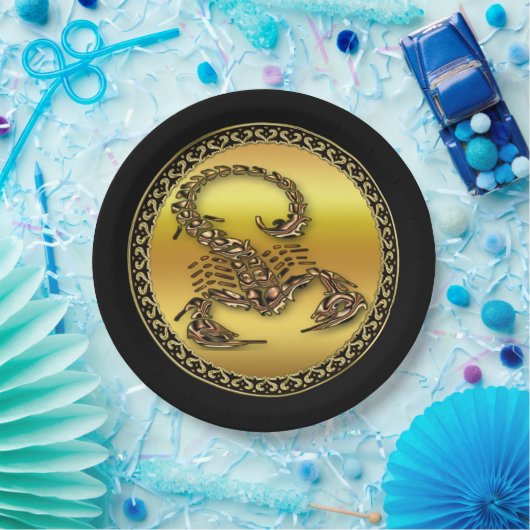 Assiettes En Carton Insecte très venimeux toxique en bronze de (Fête)