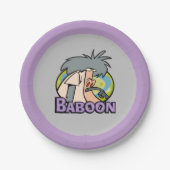 Assiettes En Carton Insigne de caractère I.R. Baboon (Devant)