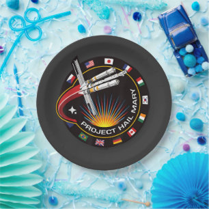 Assiettes En Carton Insigne de mission spatiale