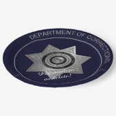 Assiettes En Carton Insigne des agents correctionnels, Plaques en arge (Angle)