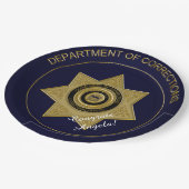 Assiettes En Carton Insigne des agents correctionnels, plaquettes en o (Angle)