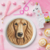 Assiettes En Carton Inspiré de la 3D de Hound afghane (Fête)